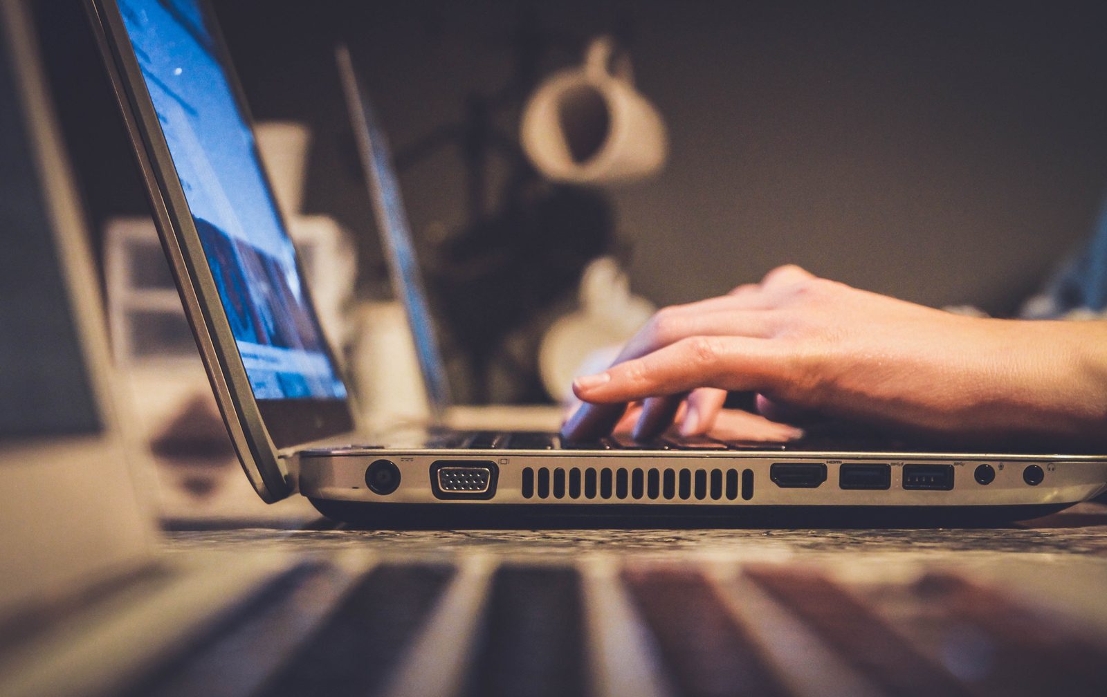Engineer working on a laptop